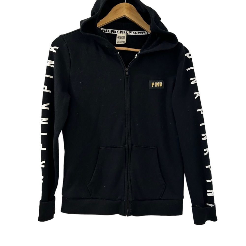 (SOLD)Vs PINK Full zip-up hoodie Sweatshirt, Size Small Women’s - Picture 1 of 7